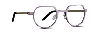 Violet eye glasses. 3D printed
