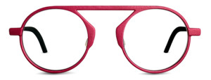Red glasses. Unique eye glasses